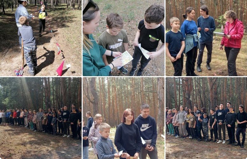 23 апреля в сосновом лесу с. Репное состоялись районные лично - командные соревнования по спортивному ориентированию.